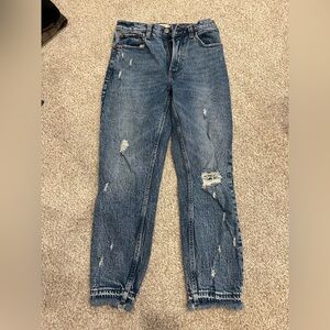 Abercrombie & Fitch Distressed Blue Jeans